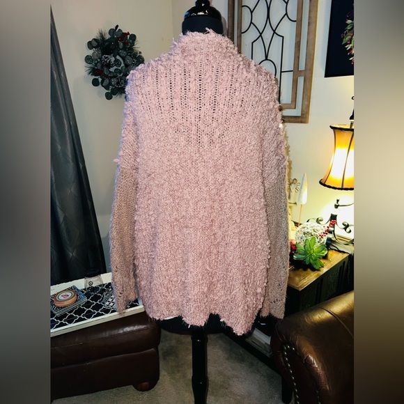 Mauve Cardigan Sweater - Picture 5 of 5